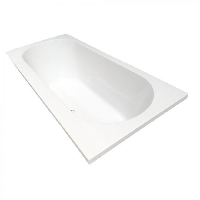Wiesbaden Portus RD Inbouw Duo Ligbad Acryl Glans Wit 170cm